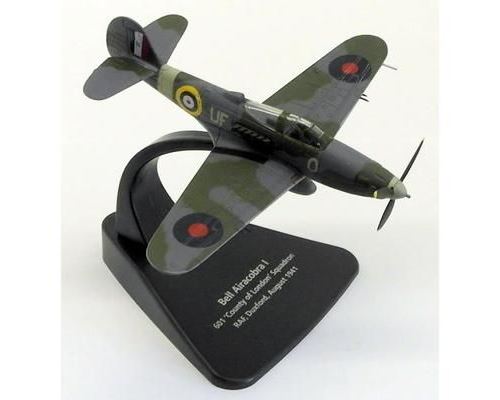 Oxford Diecast 1/72 Scale AC071 Bell Airacobra I 601 County Of London Sq '40 RAF