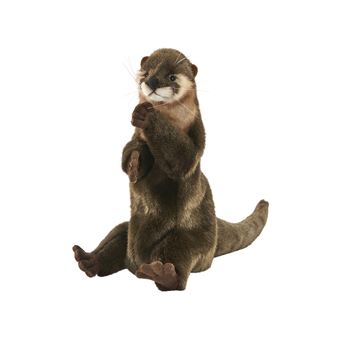 anima peluches - marionnette loutre  28 cm - 1