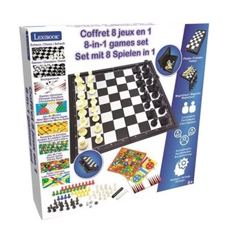 Jeu de société magnétique Lexibook 8 jeux en 1