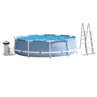 Piscine Tubulaire Intex Prism Frame 457 X 122 M Ronde 26726 Kit