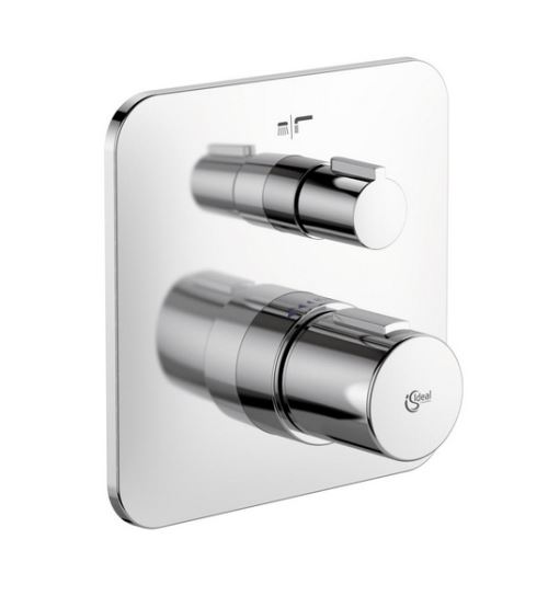 Ideal Standard - Mitigeur thermostatique Tonic II avec inverseur à encastrer chromé