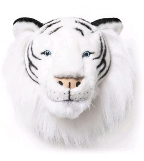 Troph&eacute;e peluche Tigre blanc Albert - Wild and Soft