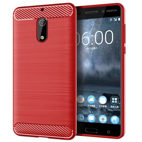Etui Coque de protection durable souple pour Nokia 6 - Rouge