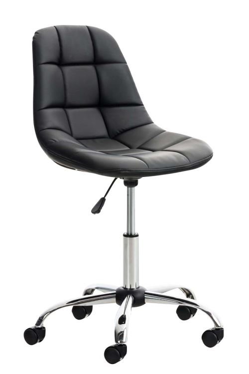 CLP Chaise de bureau Emil similicuir  Noir