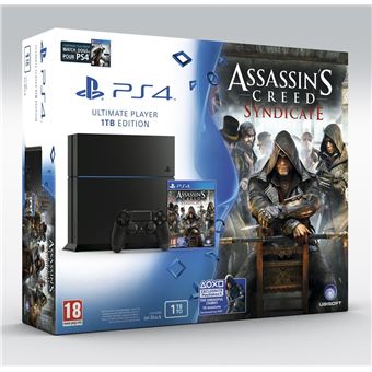 Sony PlayStation 4 - Ultimate Player 1TB Edition - console de jeux - 1 To HDD - noir de jais - Assassin's Creed Syndicate