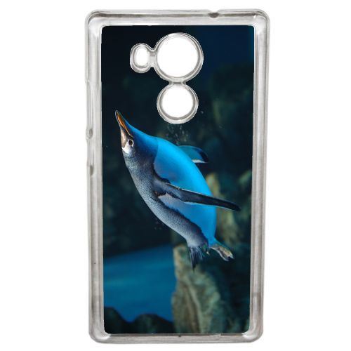 Coque manchot dans l eau compatible huawei mate 8 transparent