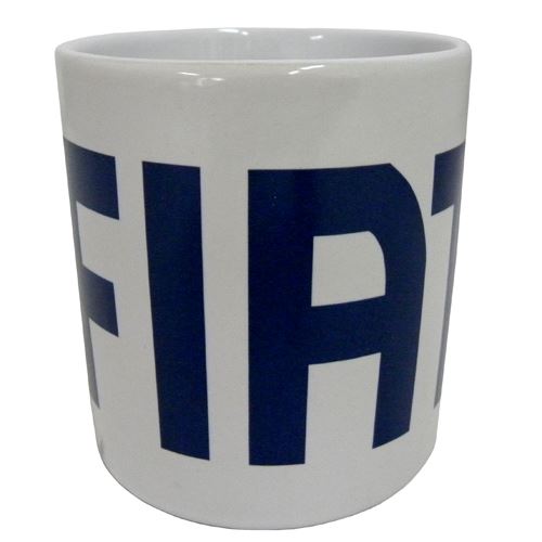 Tasse Blanche en céramique Fiat 500