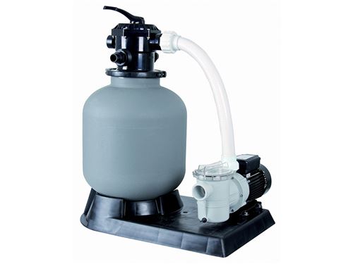 Infinite Spa Sandfilteranlage "Poolmax TP35 und Sandfilter" 400 - 4 m3/h, Mehrwegeventil, Manometer, Basis zur Montage