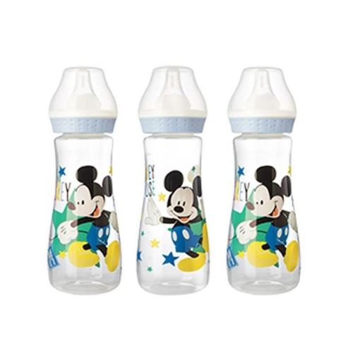 DISNEY Lot de 3 biberons Mickey Bloom - 250 ml