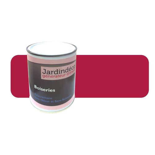 Bouchard Peintures - Peinture rouge de sécu pour meuble en bois brut 1 litre rouge framboise