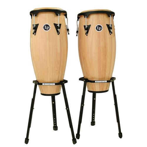 Latin Percussion LPA646B-AW LP Aspire Wood Congas 10 +11 sur pieds