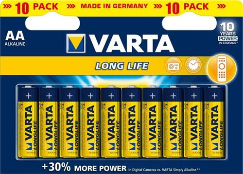 Pile Varta LONGUELIFE AA X10