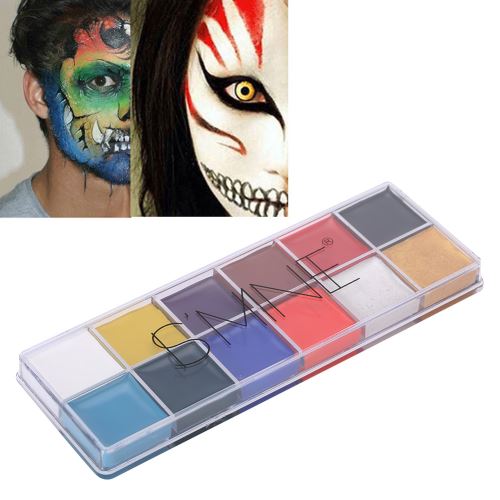 Palette de maquillage à l'huile pour le visage, peinture corporelle, 6  couleurs, fournitures de fête d'halloween, peinture à l'huile, Pigment  cosmétique - AliExpress