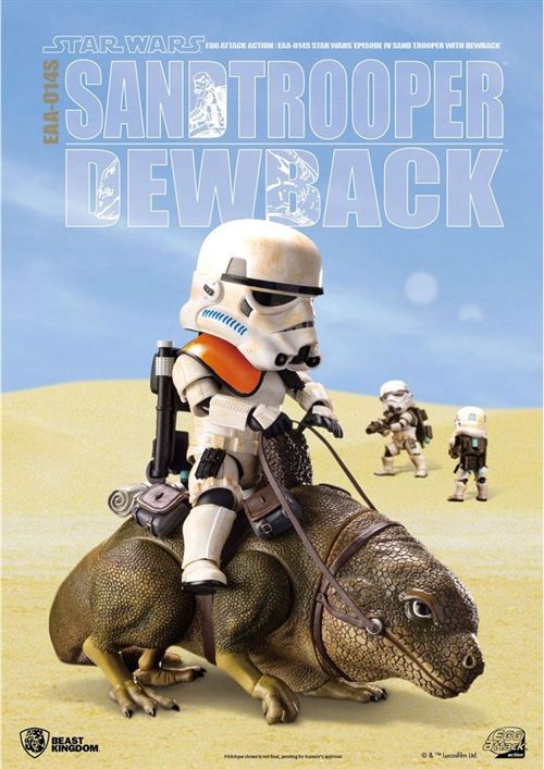 Star Wars - Figurines Sandtrooper & Dewback- Egg Attack