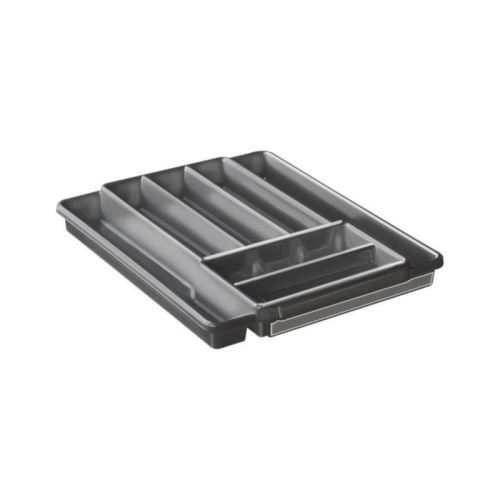 SUDIS Range Couverts extensible 7 compartiments 7525003 39,7x34,1x5,1 cm anthracite