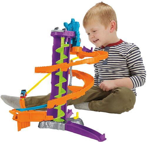 Thomas & Friends Fgr17 Minis Steelworks Stunt Ensemble de jeu – Multicolore
