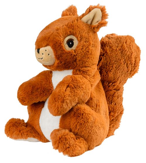 Warmies écureuil câlin chaud 25 cm marron