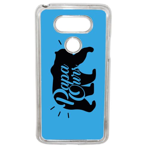 Coque Papa Ours Fond Bleu Compatible Lg G5 Transparent