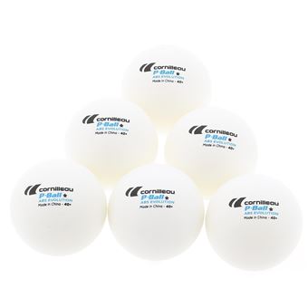 6Pcs Nouveau Blanc Uni Ping Pong Balles de tennis de table Sport Dans Pack