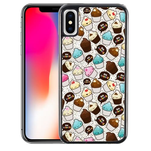 Coque pour iPhone XS cupcake kawaii