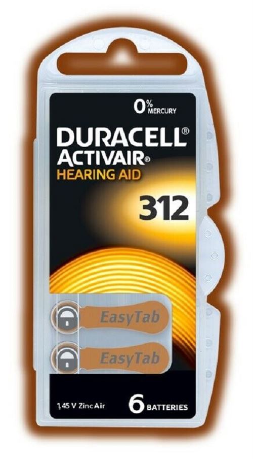 Piles Auditives Duracell Activair 312, 5
