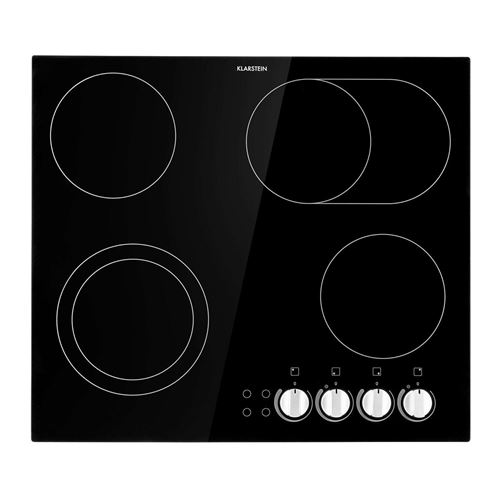 Plaque De Cuisson Vitroceramique Klarstein 4 Foyers 6100 W 58 Cm