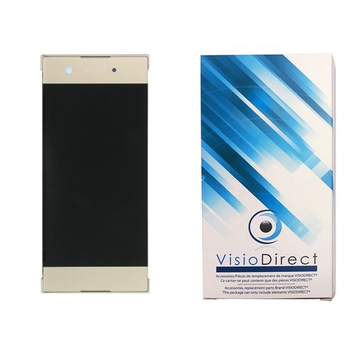 Visiodirect® Ecran complet pour Sony Xperia XA1 Or doré G3121 G3123 G3125 téléphone portable vitre tactile+ LCD sur chassis