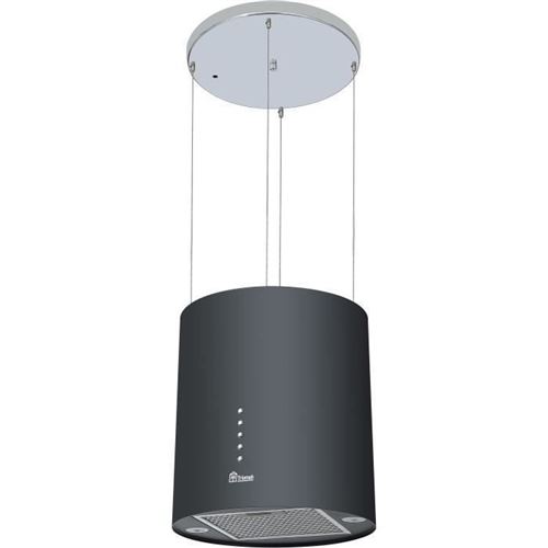 Triomph - Tahi35n - Hotte Ilot Cylindrique - 557,5 M3/h - 72 Db - 3 Vitesses - L35cm - Noir