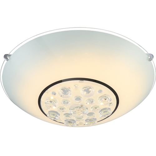 GLOBO Plafonnier LED LOUISE Verre Chromé 48175-12