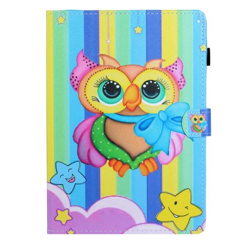 Etui en PU + TPU impression de motifs avec porte-cartes chouette femelle pour votre Apple iPad Pro 11 pouces (2020)/(2018)