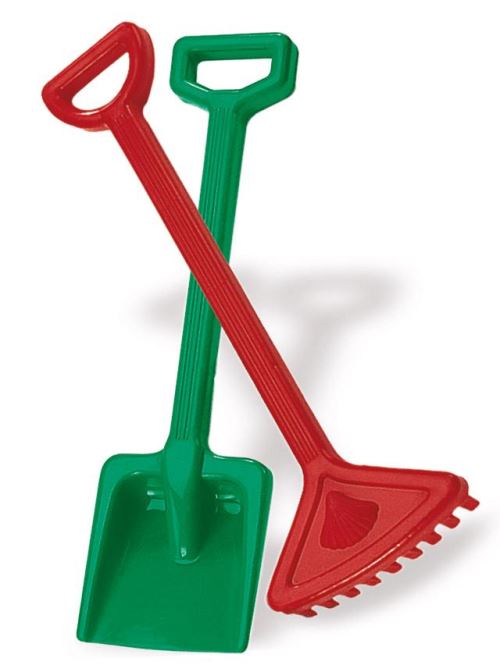 Set pelle+râteu en plastique 39 cm