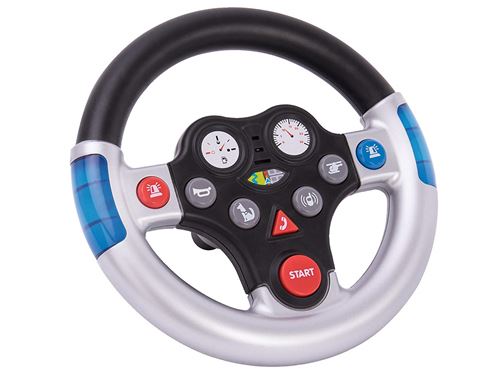 Big - Spielwarenfabrik Big 800056493 – Rescue de Wheel Enfant Véhicule de Son, Argent