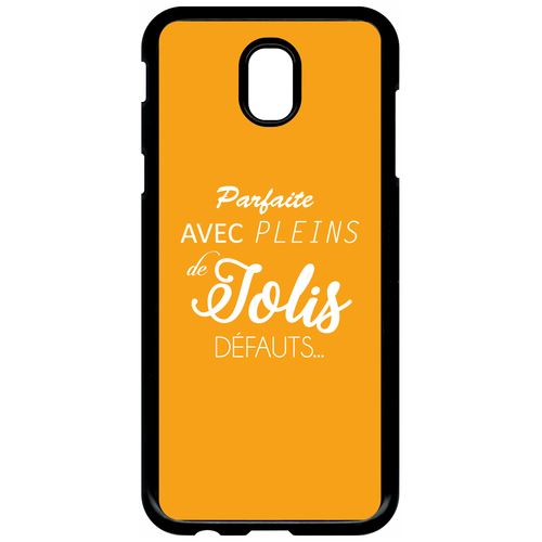 Coque samsung galaxy j5 2017 (j530) parfaite avec pleins de jolis defauts fond orange