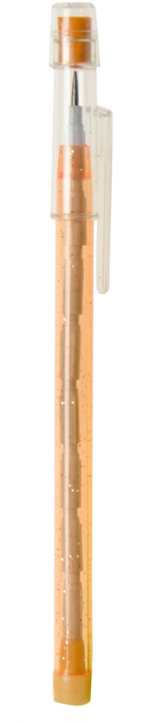 LG-Imports crayon pailleté orange 14 cm