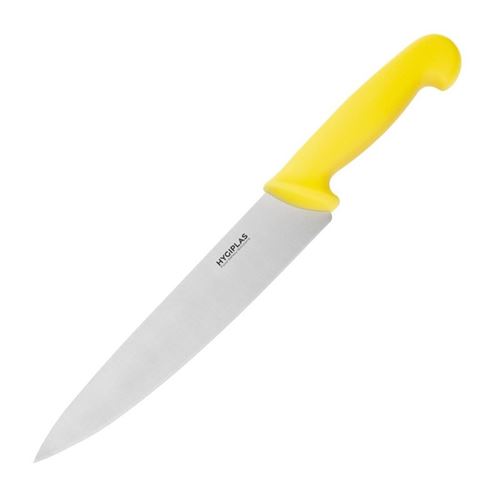 Couteau de cuisinier professionnel jaune - 21,5 cm - Hygiplas