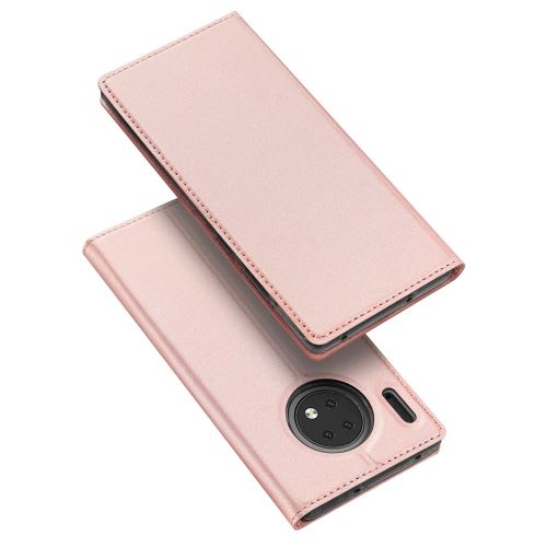 Etui en PU avec porte-carte or rose pour votre Huawei Mate 30
