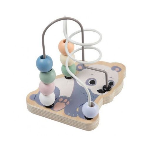 Jouéco chemin The Wildies Familyde perles - bois de panda 12,5 cm