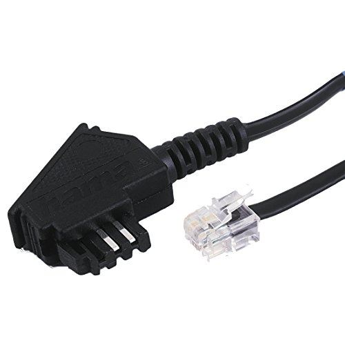 Hama tae-f cable universal, 3 m, black 3m noir câble de téléphone (00044820)