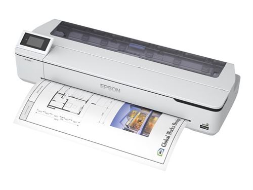 Epson SureColor SC-T5100N - 36 imprimante grand format - couleur - jet d'encre - Rouleau (914 cm) - 2 400 x 1 200 ppp - Gigabit LAN Wi-Fi(n) USB 3.0 - outil de coupe