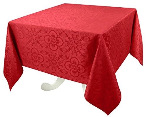 Vent du sud nappe jacquard faro - 168x168cm - rubis 168jtcpfarru