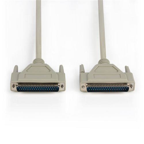 Valueline VLCP52500I10 Câble série D-sub 37 broches mâle - D-sub 37 broches mâle 1,00 m ivoire