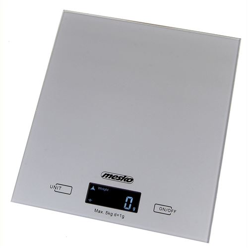 Balance de Cuisine Numérique Haute Précision 1g, Jusqu'à 5Kg Affichage LCD, Mesko, MS3145, , Gris
