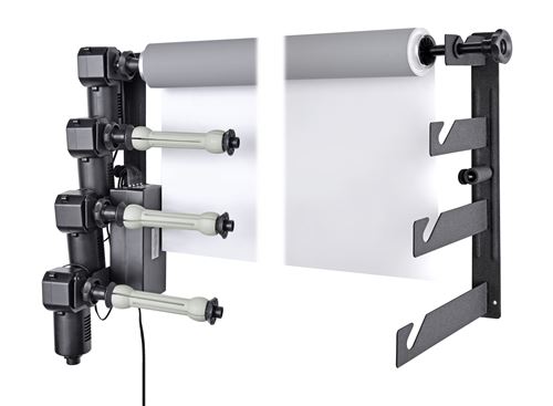BRESSER MB-4Y Support mural électrique pour 4 Fonds de studio