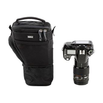 Sac etui pour appareil photo numerique avec lentilles Nikon D3200 D5200 Think Tank Digital Holster 10 V2.0 Gris et noir Sac housse etui photo video Achat prix fnac