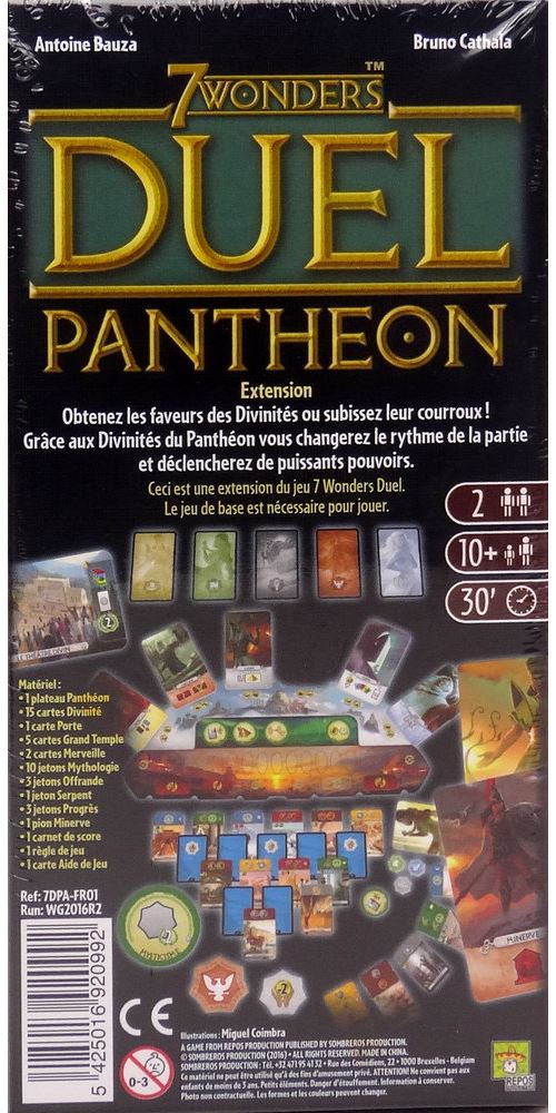 7 Wonders Duel : Panthéon - Extension pour le jeu 7 Wonders Duel