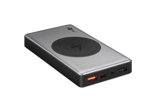 Batterie Externe Rapide Sans Fil 10000mAh Goobay - 2xUSB, USB-C