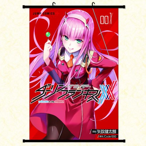 Poster en toile étanche avec cadre en PVC - DARLING in the FRANXX (#674),30X45 CM