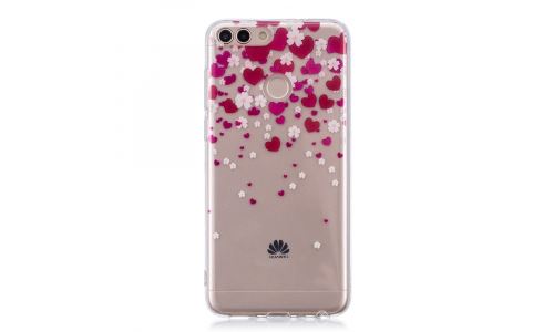 Coque souple motif coeurs pour Huawei P-Smart