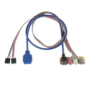 Port Usb 2 0 3 0 Chassis Panneau Avant Audio Du Boitier De L Ordinateur Remplacer Le Cable 70 C Accessoire Pda Et Smartphone Achat Prix Fnac