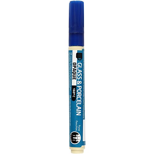 Creotime stylo à peinture verre & porcelaine bleu